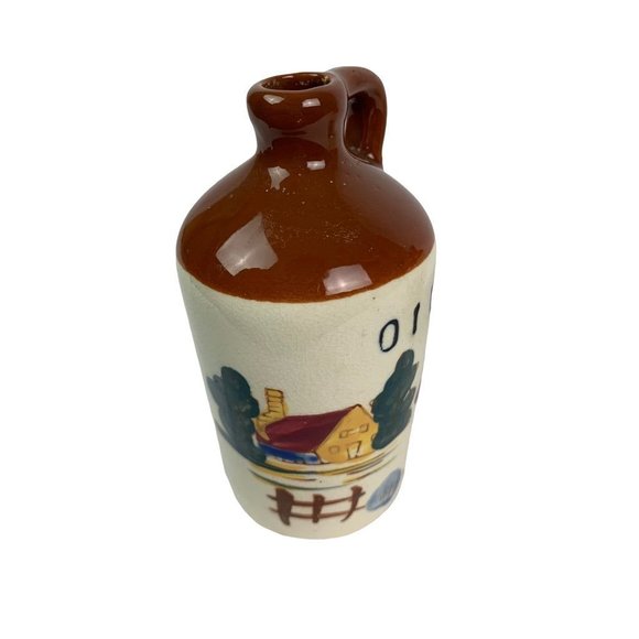 Set of Oil and Vinegar Crocks Cruets 4 3/4"h Rooster Country Theme - Picture 4 of 9